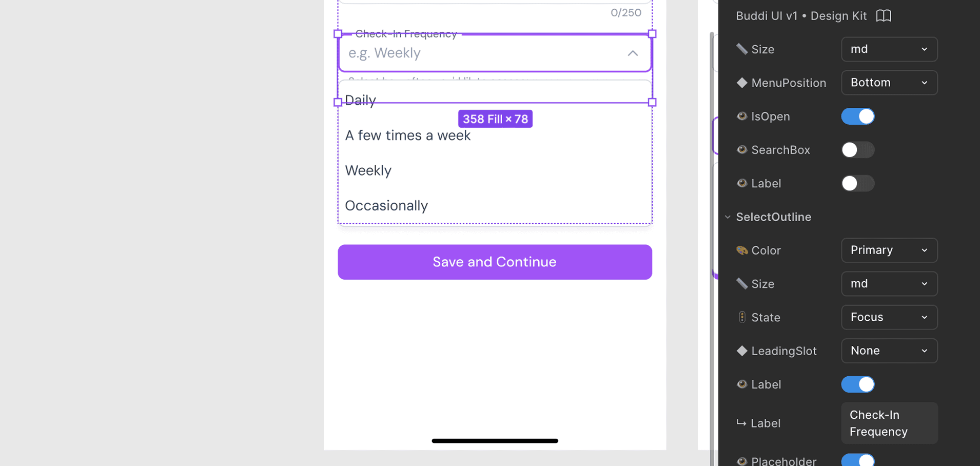 Components with variants, boolean properties and instance swaps in Figma